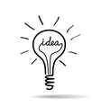 Light bulb idea vector image