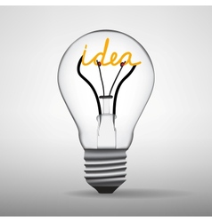Light bulb idea vector image