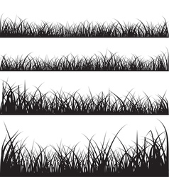 Grass silhouettes Grass silhouettes vector image