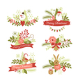 Set of Christmas graphic elements vector image