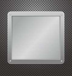 Metallic plaque Metallic plaque vector image