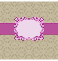 Template frame design for greeting card Template frame design for greeting card vector image
