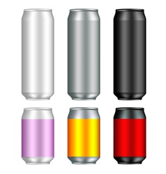Aluminum Can Templates vector image