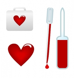 Medical test tube vector image