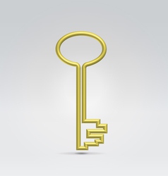 Goldenkey vector image