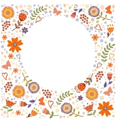 Floral frame Floral frame vector image