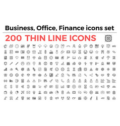 Business office finance theme icons set Business office finance theme icons set vector image