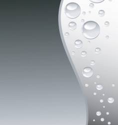 Grey wave with bubbles vertical vector image