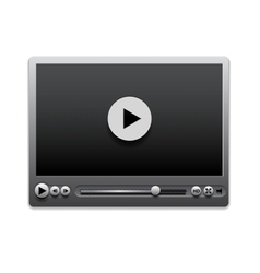 Media player vector image