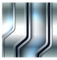 Abstract background metallic silver banners vector image