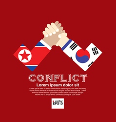 The opposition abstract conceptual vector image