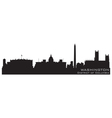 Washington district of columbia skyline detailed s vector image