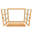 Open windows vector image