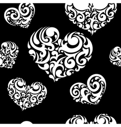 Love seamless background vector image