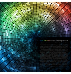 Mosaic Tunnel Background vector image