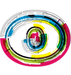 Technical typography vector image