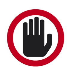 Stop sign vector image