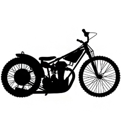 Speedway motorbike silhouette vector image
