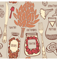 Vintage Gourmet Cooking Pattern vector image