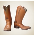 Beautiful cowboy boots vector image