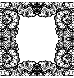 Vintage lace invitation card vector image