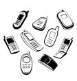 Mobile phones vector image