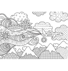 Airplane vector image