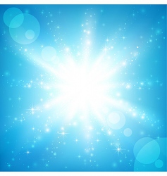 Sun sparkled vector image