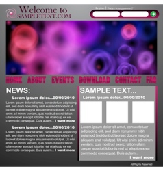 Website abstract design template vector image