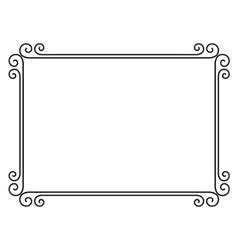 Ornamental decorative frame vector image