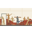 Builders at work vector image