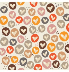 Hearts background vector image