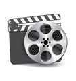 Clapperboard vector image