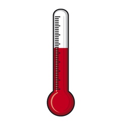 Thermometer vector image