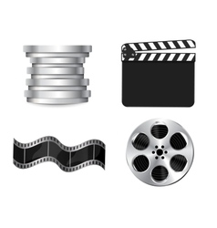 Clapperboard vector image