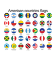American countries flags vector image