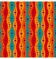 Seamless pattern with waves and dots vector image