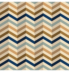 Zigzag chevron pattern in retro colors vector image