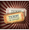 Golden and plain tickets vector image