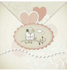 Greeting card vector image