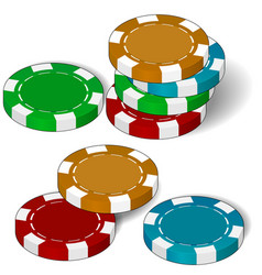Poker Chips vector image