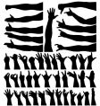 Hands and arms vector image