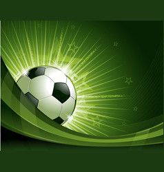 Green soccer background vector image