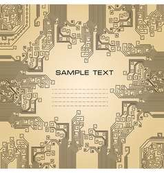 Circuit board background vector image