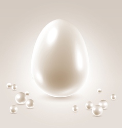 Pearl egg concept vector image