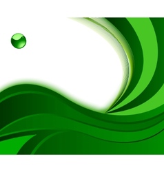 Green background with wave vector image