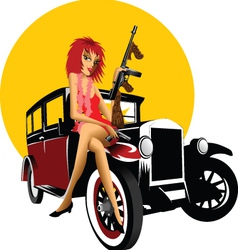 Sexy criminal vector image