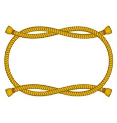 Rope frame vector image