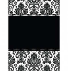 Damask pattern vector image