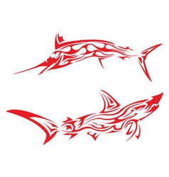 Fishes vector image